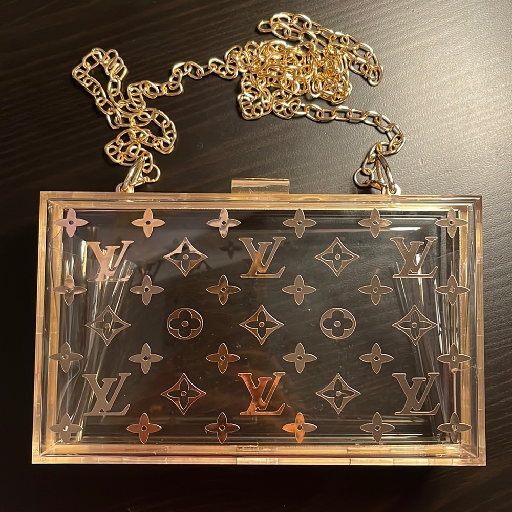 Designer monogram clear purse (brand new)